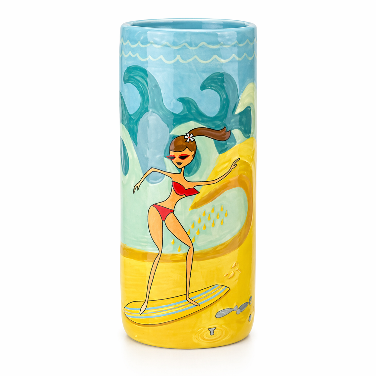 Surfer Girl Mug - Tiaré | Tiki's Grill & Bar Souvenir Shop