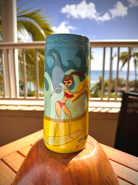 Surfer Girl Mug - Tiaré | Tiki's Grill & Bar Souvenir Shop